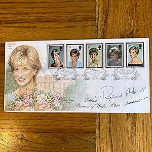 Seller image for A Royal Mail First Day Cover Signed by Novelist Richard Adams for sale by James M Pickard, ABA, ILAB, PBFA.