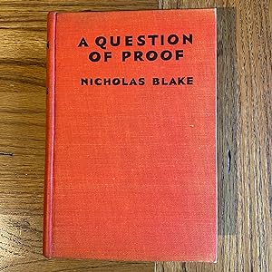 Immagine del venditore per A Question of Proof venduto da James M Pickard, ABA, ILAB, PBFA.