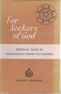 For Seekers of God;: Spiritual Talks of Mahapuruch Swami Shivananda