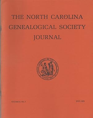 Immagine del venditore per North Carolina Genealogical Society Journal Volume II, No. 3 July, 1976 venduto da Book Booth