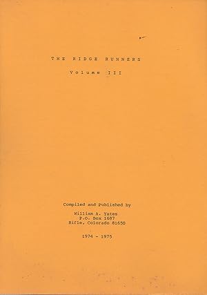 The Ridge Runners Volume III No. 1 May 1974