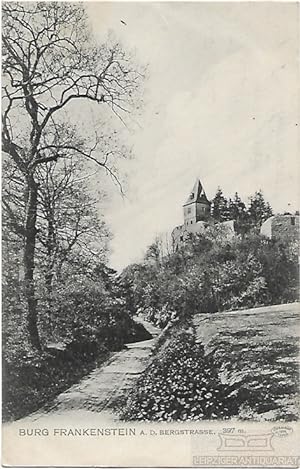 AK Burg Frankenstein a.d.Bergstrasse. 397m. ca. 1906