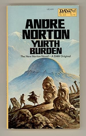 Seller image for Andre Norton, Yurth Burden. Science Fiction Novel Vintage Paperback Book S-F Fantasy. Cover Art by Jack Gaughan DAW 304, UE1400. for sale by Brothertown Books