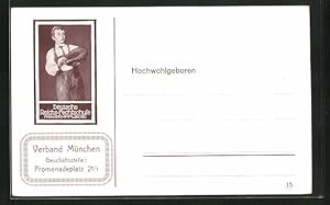Ansichtskarte Deutsche Reichs-Fechtschule (Waisenpflege), Verband München
