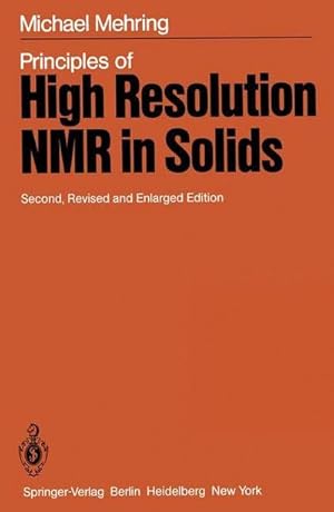 Bild des Verkufers fr Principles of High Resolution NMR in Solids zum Verkauf von AHA-BUCH GmbH