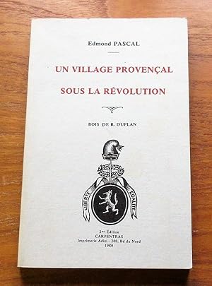 Immagine del venditore per Un Village Provencal sous la Revolution. venduto da Salopian Books