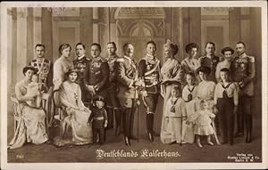 Ansichtskarte / Postkarte Deutsches Kaiserhaus unter Kaiser Wilhelm II., Auguste Viktoria, Gruppe...