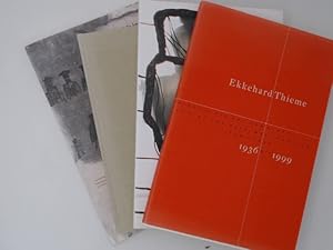 Imagen del vendedor de 4 Bcher zusammen - Ekkehard Thieme: 1) Kunst im ffentlichen Raum. Photographien von Kolja Raube; 2) Die Welt im Kopf. Frhe Radierungen Ekkehard Thiemes; 3) 1936 bis 1999. Katalog zur Austellung mit dem Werkverzeichnis 1996 bis 1999; 4) Radierungen 1977 - 1996. 1) [Edition sh:z] a la venta por Antiquariat Kelifer