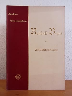 Bild des Verkufers fr Reinhold Begas. Knstler-Monographien Band 20. Liebhaber-Ausgaben zum Verkauf von Antiquariat Weber