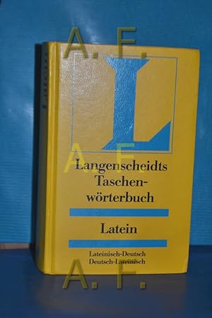 Bild des Verkufers fr Langenscheidts Taschenwrterbuch Latein. von Hermann Menge zum Verkauf von Antiquarische Fundgrube e.U.