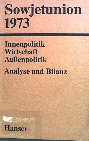 Bild des Verkufers fr Sowjetunion 1973. zum Verkauf von books4less (Versandantiquariat Petra Gros GmbH & Co. KG)