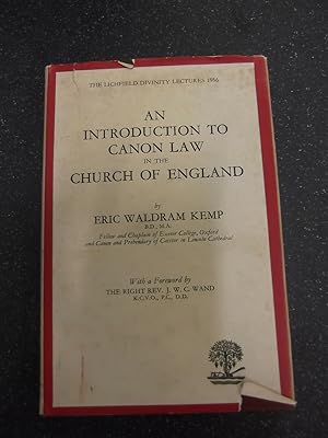 Seller image for AN INTRODUCTION TO CANON LAW IN THE CHURCH OF ENGLAND for sale by Happyfish Books