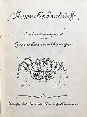 Imagen del vendedor de Stormliederbuch. Handzeichnungen von Josua Leander Gampp. a la venta por Jack Baldwin Rare Books