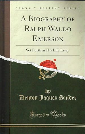 Bild des Verkufers fr A Biography of Ralph Waldo Emerson zum Verkauf von Librodifaccia