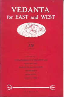 Vedanta for East and West #130 Mar-APR, 1973