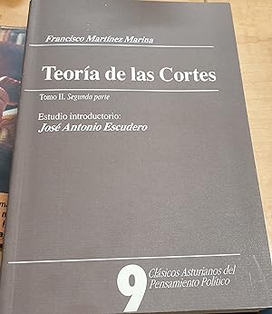 Imagen del vendedor de Teora de las Cortes. Tomo II. Segunda parte. Estudio introductorio Jos Antonio Escudero a la venta por Outlet Ex Libris