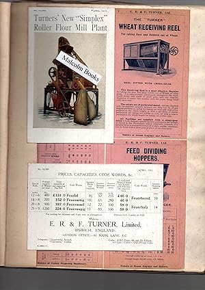 E. R. & F. Turner of Ipswich, book of 13 + Catalogues 1908-1911, compiled by E. S. Bowman, + 2 tr...