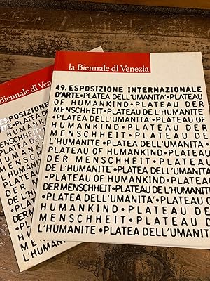 Bild des Verkufers fr 49 Esposizione Internazionale d'Arte La Biennale di Venezia 2001 Platea dell' Umanit zum Verkauf von Gilibert Libreria Antiquaria (ILAB)