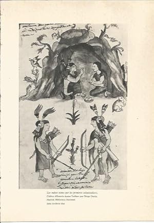 Imagen del vendedor de LAMINA 24750: Indios, del codice Historia destas Yndias por Diego Duran a la venta por EL BOLETIN