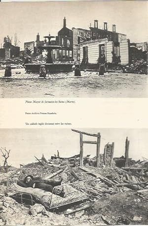 Imagen del vendedor de LAMINA 24639: Plaza Mayor de Sermaize-les-Bains y soldado ingles en la Primera Guerra Mundial a la venta por EL BOLETIN