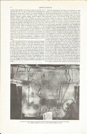 Seller image for LAMINA ESPASA 35973: Obra de Antoni Tapies for sale by EL BOLETIN