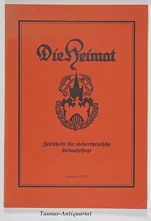 Die Heimat. Zeitschrift für niederrheinische Heimatpflege.