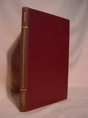 Image du vendeur pour SELECTED PETROGENIC RELATIONSHIPS OF PLAGOCLASE; SOCIETY MEMOIR 52, JANUARY 15, 1953 mis en vente par Robert Gavora, Fine & Rare Books, ABAA
