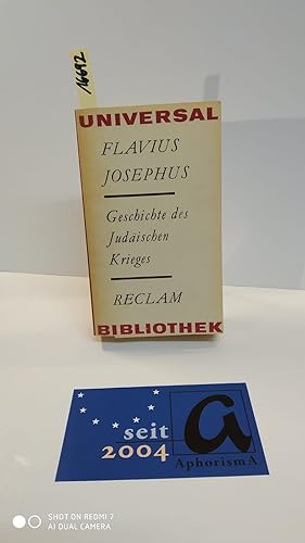 Bild des Verkufers fr Geschichte des judischen Krieges. zum Verkauf von AphorismA gGmbH