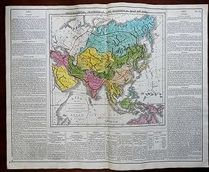 Asia Mongol Empire Tamerlane's Empire Ottomans India China Korea 1820 Carey map