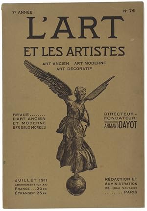 Bild des Verkufers fr L'ART ET LES ARTISTES. 7e Anne (1911) - N 76.: zum Verkauf von Bergoglio Libri d'Epoca