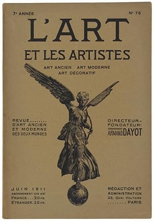 Bild des Verkufers fr L'ART ET LES ARTISTES. 7e Anne (1911) - N 75.: zum Verkauf von Bergoglio Libri d'Epoca