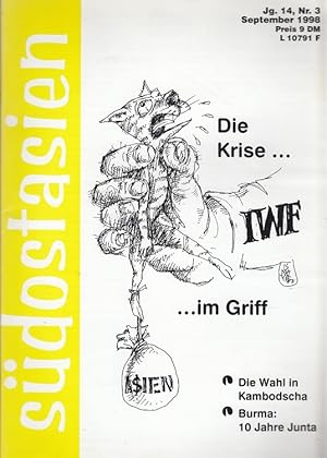 Seller image for Sdostasien : Zeitschrift fr Politik, Kultur, Dialog Heft 3/1998 (14. Jahrgang) Herausgeber: Verein fr entwicklungsbezogene Bildung zu Sdostasien e.V., Philippinenbro e.V. und Stiftung Asienhaus for sale by Versandantiquariat Nussbaum