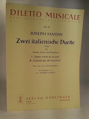 Zwei italienische Duette : für Sopran, Tenor und Klarinette / Diletto musicale ; 35