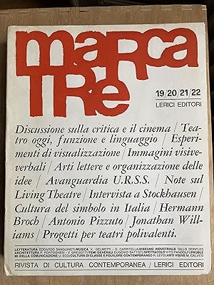 Marcatrè 19/22. Rivista di cultura contemporanea.