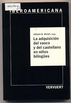 Bild des Verkufers fr La adquisicin del vasco y del castellano en nios bilinges zum Verkauf von avelibro OHG