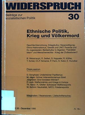 Immagine del venditore per Ethnische Politik, Krieg und Vlkermord. Geschlechterordnung, Kriegskultur, Vergewaltigung; Ethno-Nationalismus, Gewalt und UNO: Rwanda und Ex-Jugoslawien; Berberkultur in Algerien; "Feindbild Islam" und Menschenrechte - Krieg der Zivilisationen? Widerspruch. Beitrge zur sozialistischen Politik; 30; venduto da books4less (Versandantiquariat Petra Gros GmbH & Co. KG)