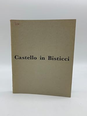 Bild des Verkufers fr Castello in Bisticci 24/25 giugno 1989 (catalogo della mostra) zum Verkauf von Coenobium Libreria antiquaria