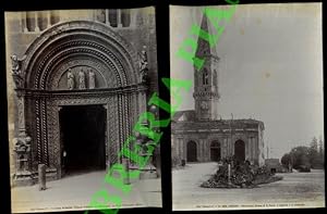 Perugia. Chiesa di S. Pietro = Chiesa dei Santi Andrea e Bernardino = Porta principale del Palazz...
