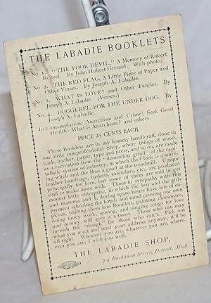 The Labadie Booklets [advertising flier]