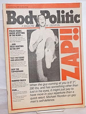 Bild des Verkufers fr The Body Politic: a magazine for gay liberation; #63, May, 1980; Zap!! Gay Men's Self-Defense zum Verkauf von Bolerium Books Inc.