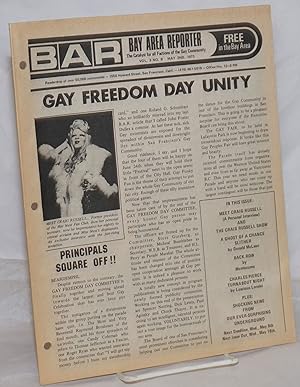 Bild des Verkufers fr B.A.R. Bay Area Reporter: the catalyst for all factions of the gay community; vol. 3, #9, May 2, 1973: Gay Freedom Day Unity zum Verkauf von Bolerium Books Inc.