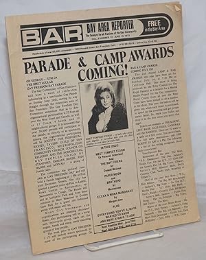 Seller image for B.A.R. Bay Area Reporter: the catalyst for all factions of the gay community; vol. 3, #12, June 12, 1973: Parade & Camp Awards Coming! for sale by Bolerium Books Inc.