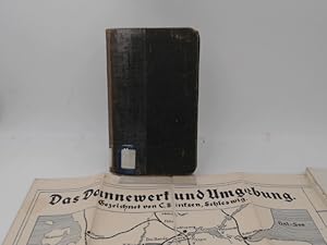 Bild des Verkufers fr Kleiner Fhrer durch das Dannewerk. Mit 40cmx75cm groer Karte "Das Dannewerk und Umgebung" (Leichte Gebrauchsspuren). Gezeichnet von C.Snksen, Schleswig. zum Verkauf von Antiquariat Kelifer