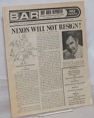 Seller image for B.A.R. Bay Area Reporter: the catalyst for all factions of the gay community; vol. 3, #10, May 16, 1973: Nixon Will Not Resign! and Meet Russ Meyer for sale by Bolerium Books Inc.