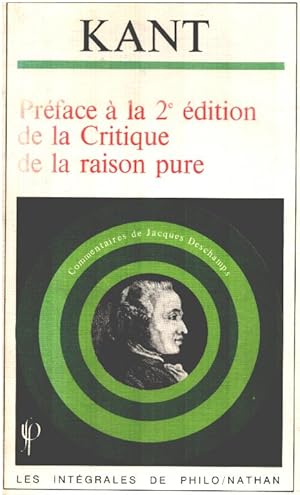 Préface à la 2ème édition de la critique de la raison pure