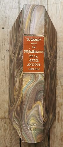 Seller image for la RENAISSANCE de la GRCE ANTIQUE (1820-1850) for sale by Liseronsblancs