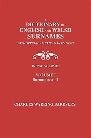 Seller image for DICT OF ENGLISH & WELSH SURNAM for sale by GreatBookPrices