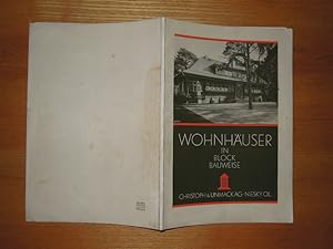 Wohnhäuser in Blockbauweise. Christoph & Unmack A.-G. Niesky O(ber)-L(ausitz). Katalog XVIII. Nor...