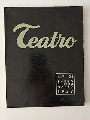 Imagen del vendedor de Teatro : revista internacional de la escena. Nmero 21, enero-febrero-marzo 1957 a la venta por Perolibros S.L.