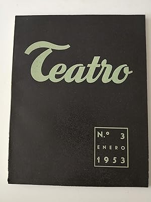 Imagen del vendedor de Teatro : revista internacional de la escena. Nmero 3, enero 1953 a la venta por Perolibros S.L.